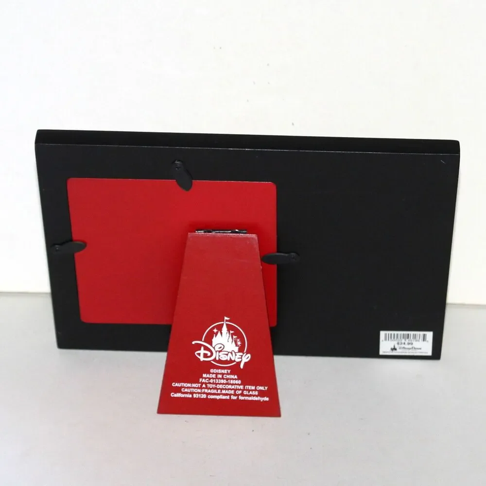 Disney Parks Photo Frame Mickey Mouse American Tradition black red table top